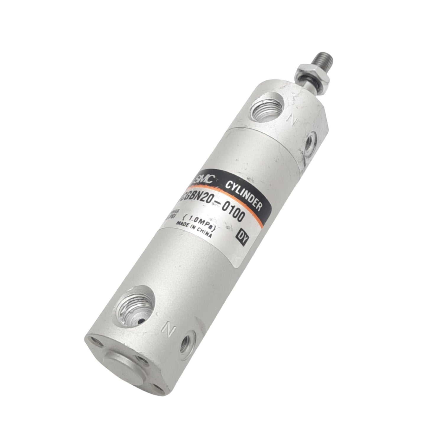 New SMC NCGBN20-0100 Pneumatic Cylinder, ø3/4in Bore, 1in Stroke, M5, 145psi Max