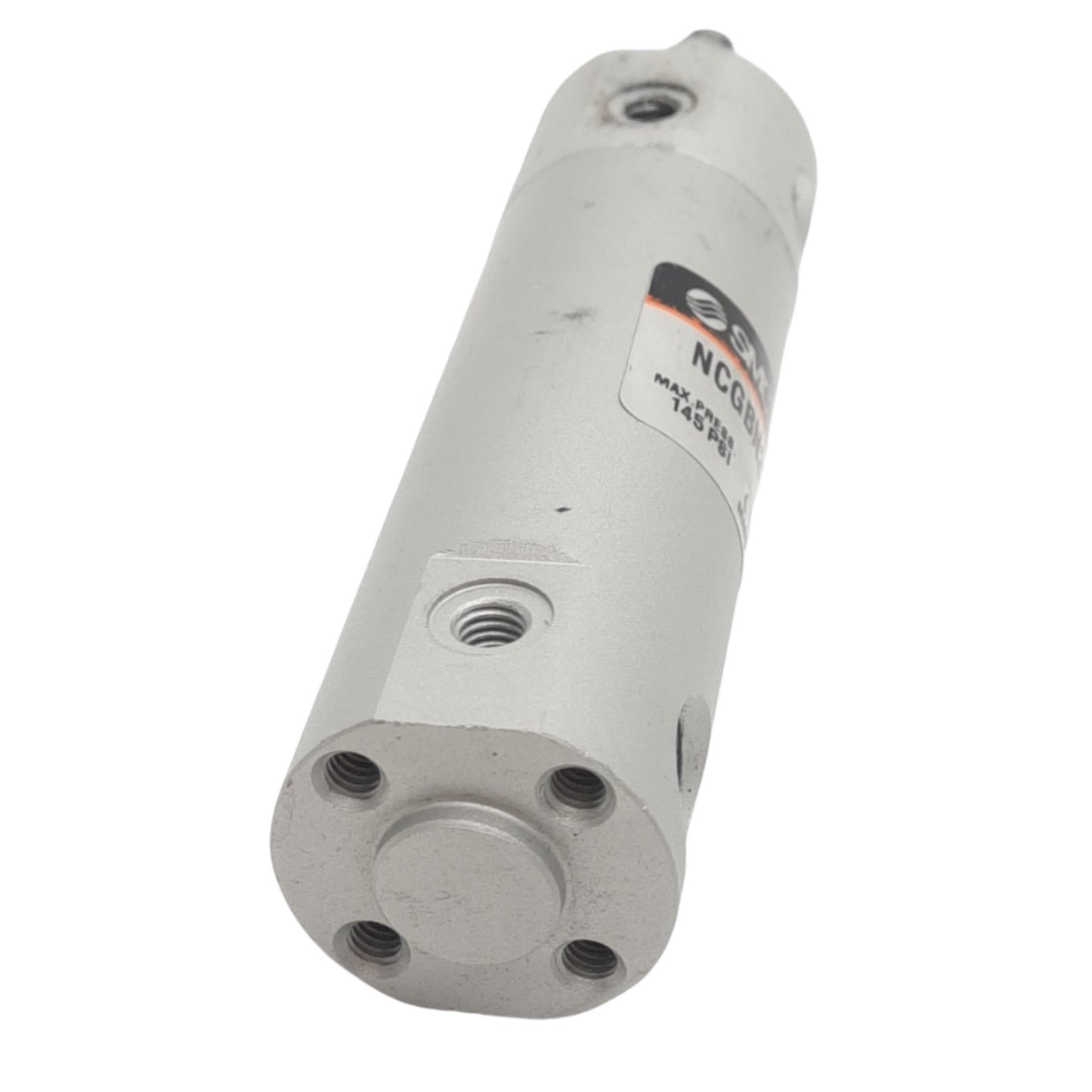 New SMC NCGBN20-0100 Pneumatic Cylinder, ø3/4in Bore, 1in Stroke, M5, 145psi Max
