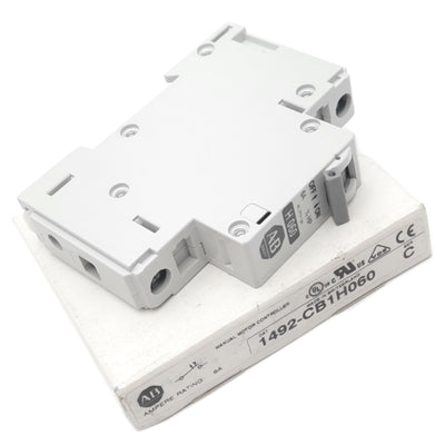 New Allen Bradley 1492-CB1H060 Circuit Breaker, 1-Pole, 6A, 277VAC Max, DIN Rail