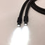 Used Scholly Flexible Bifurcated Dual Fiber Optic Light Guide 1m Long, Ø15mm Input
