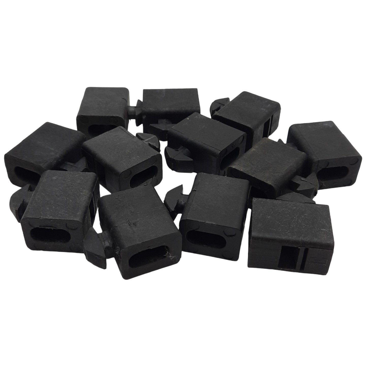 Used Lot of 12 Faztek 15AC8748 Turn Panel Mount Block w/ Nut 1.25 x 0.75x1in
