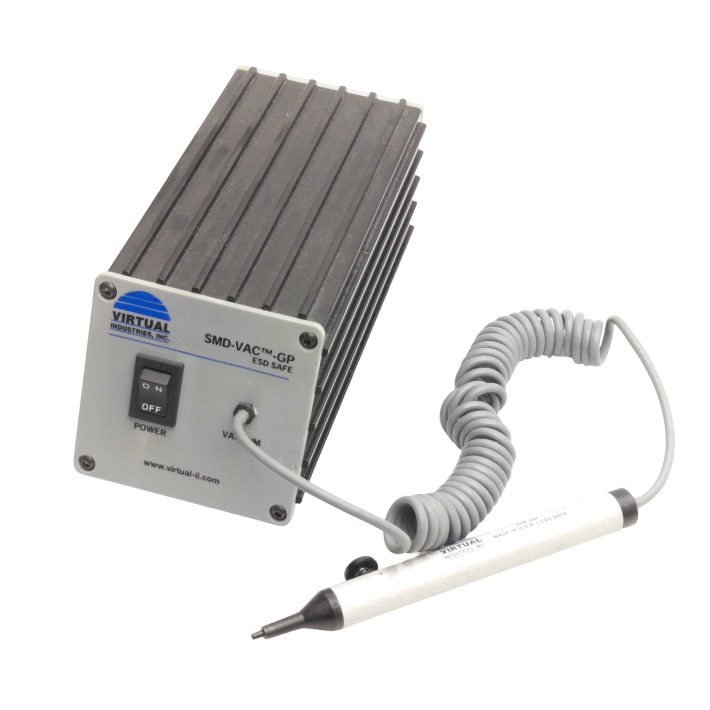 Used Virtual Industries SMD-VAC-GP Vacuum Handling Tool System & Pen, 110VAC