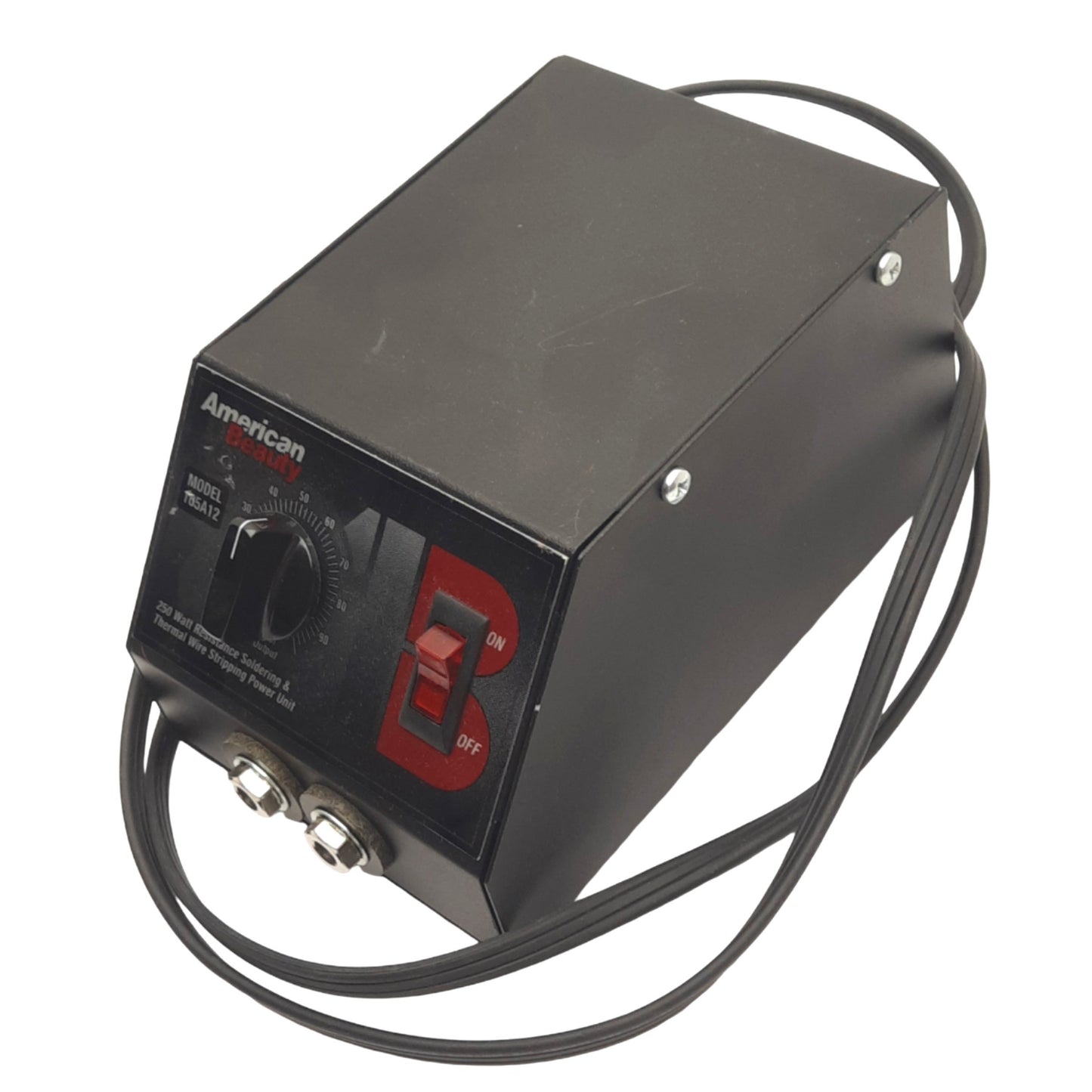 Used American Beauty 105A12 Soldering Power Unit, 250W, 110-120VAC In, 0-2.8VAC Out