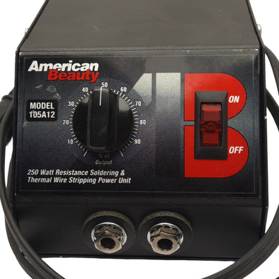 Used American Beauty 105A12 Soldering Power Unit, 250W, 110-120VAC In, 0-2.8VAC Out