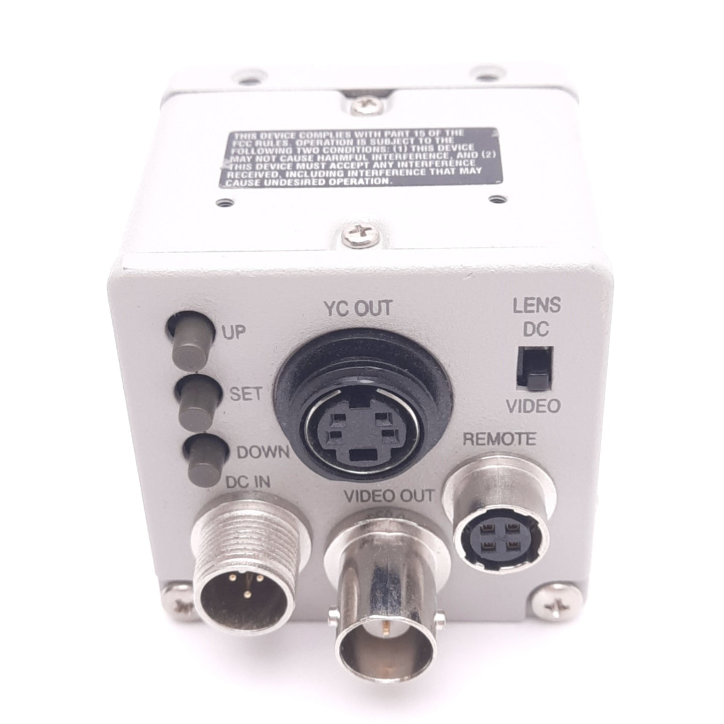 Used Hitachi KP-D20BU CCD Color Camera, 1/2in, 768x494, S-Video Out, C-Mount, 12VDC