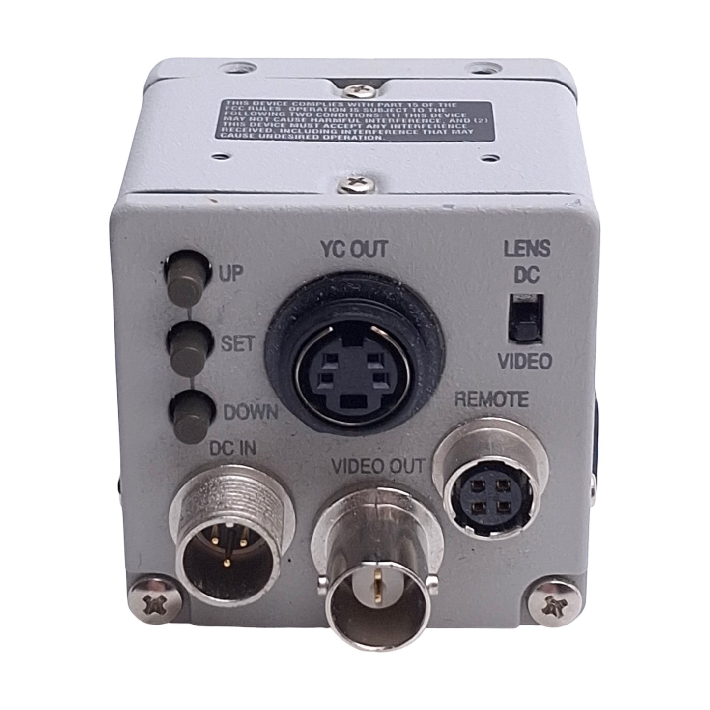 Used Hitachi KP-D20BU CCD Color Camera, 1/2in, 768x494, S-Video Out, C-Mount, 12VDC