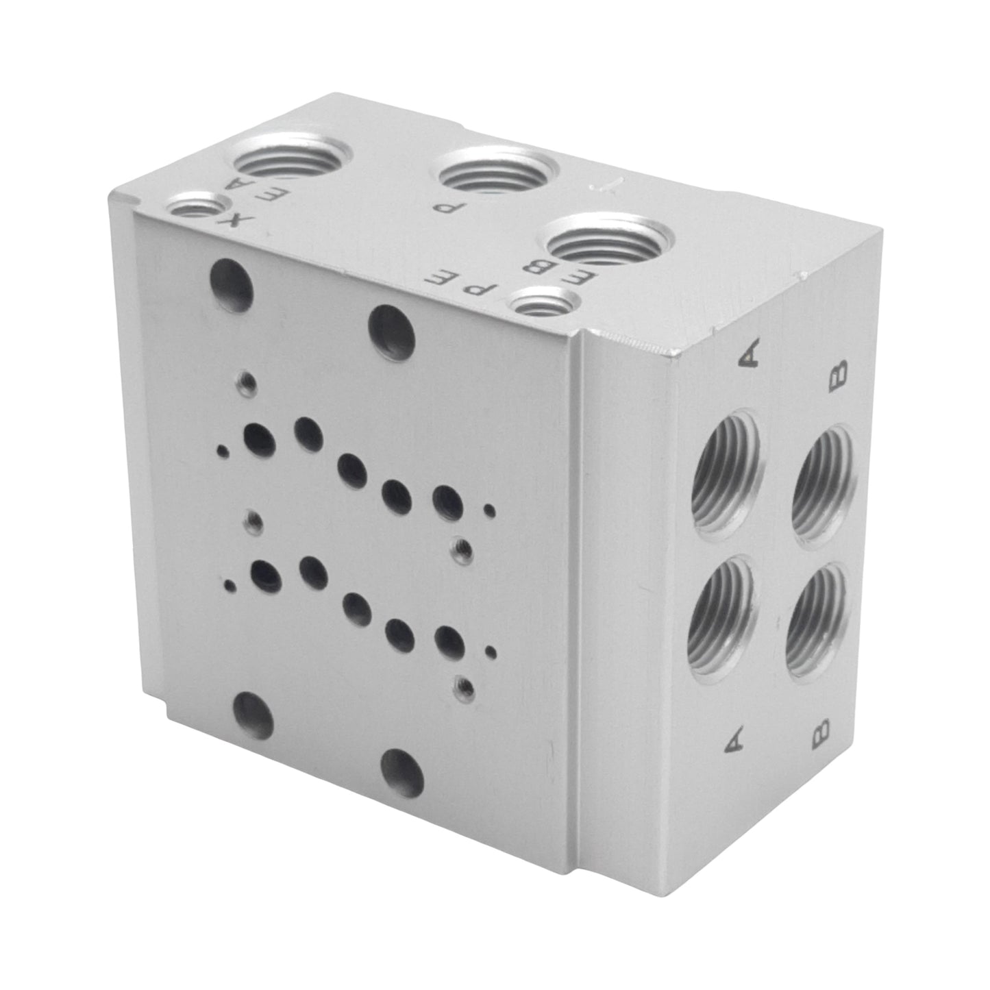 New SMC SS5Y3-42-02-01T Bar Stock Manifold, 5-Port, 1/8in NPTF, 2 Stations