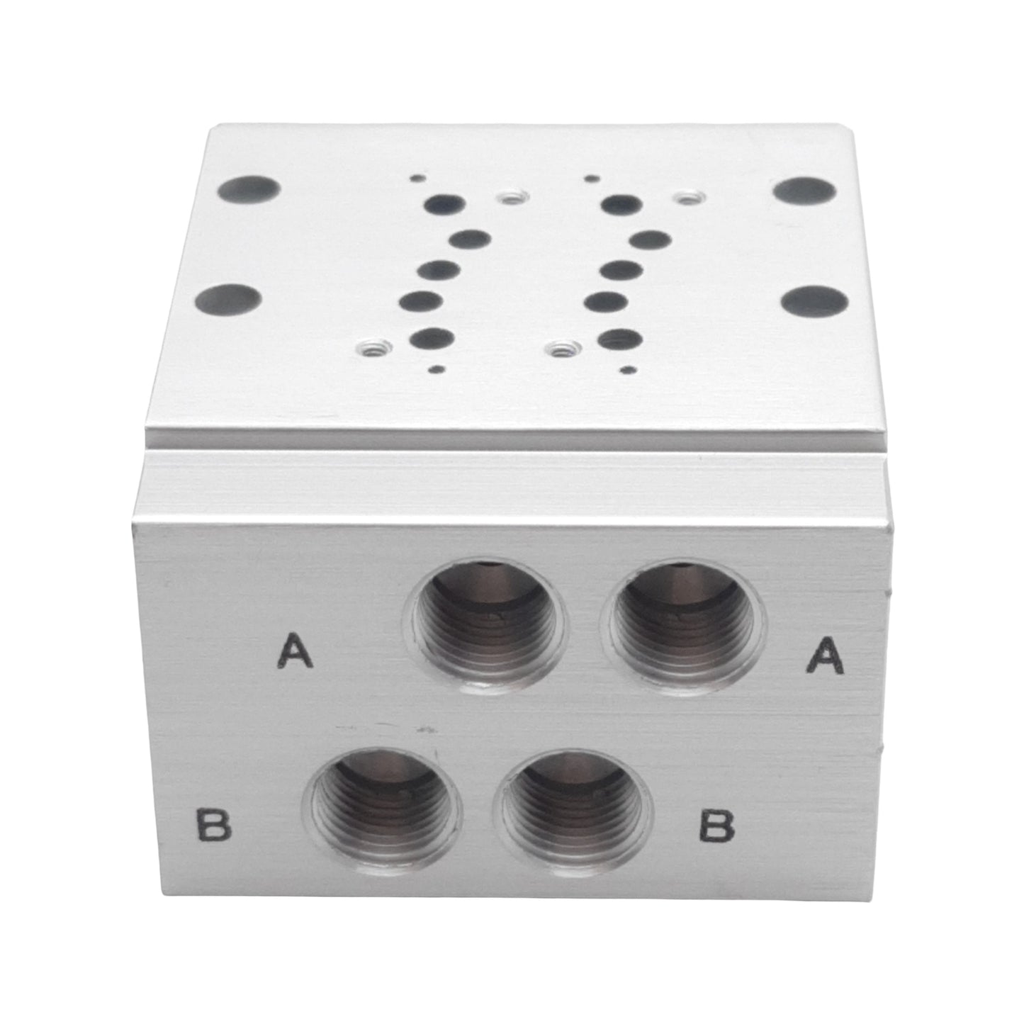 New SMC SS5Y3-42-02-01T Bar Stock Manifold, 5-Port, 1/8in NPTF, 2 Stations