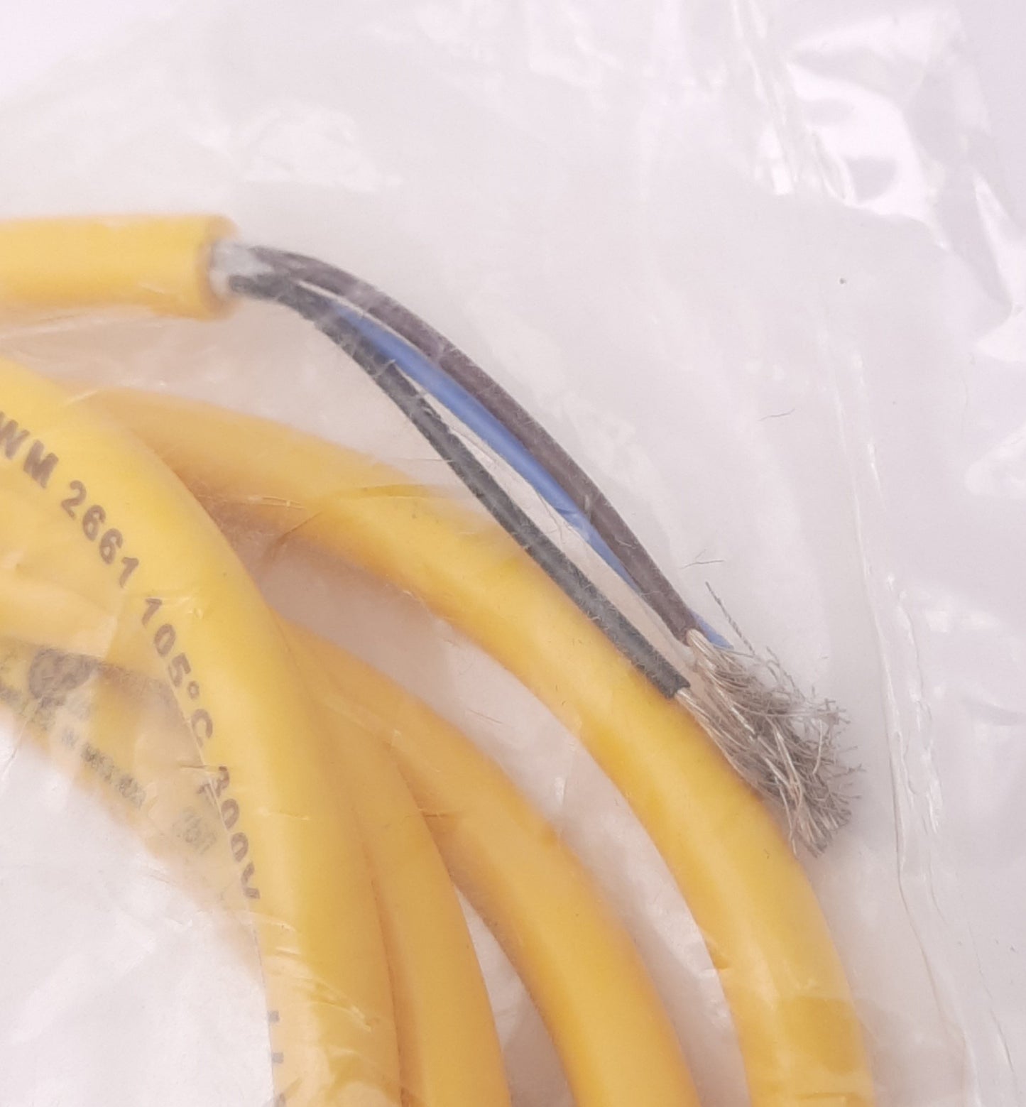 New Molex 1200790187 Sensor Cable, M12 4-Pin 90° Male, 250VAC/DC 4A, 2m Length