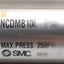 Used SMC NCDMB106-0100 Pneumatic Cylinder, ø1-1/16in Bore, 1in Stroke, 1/8in NPT