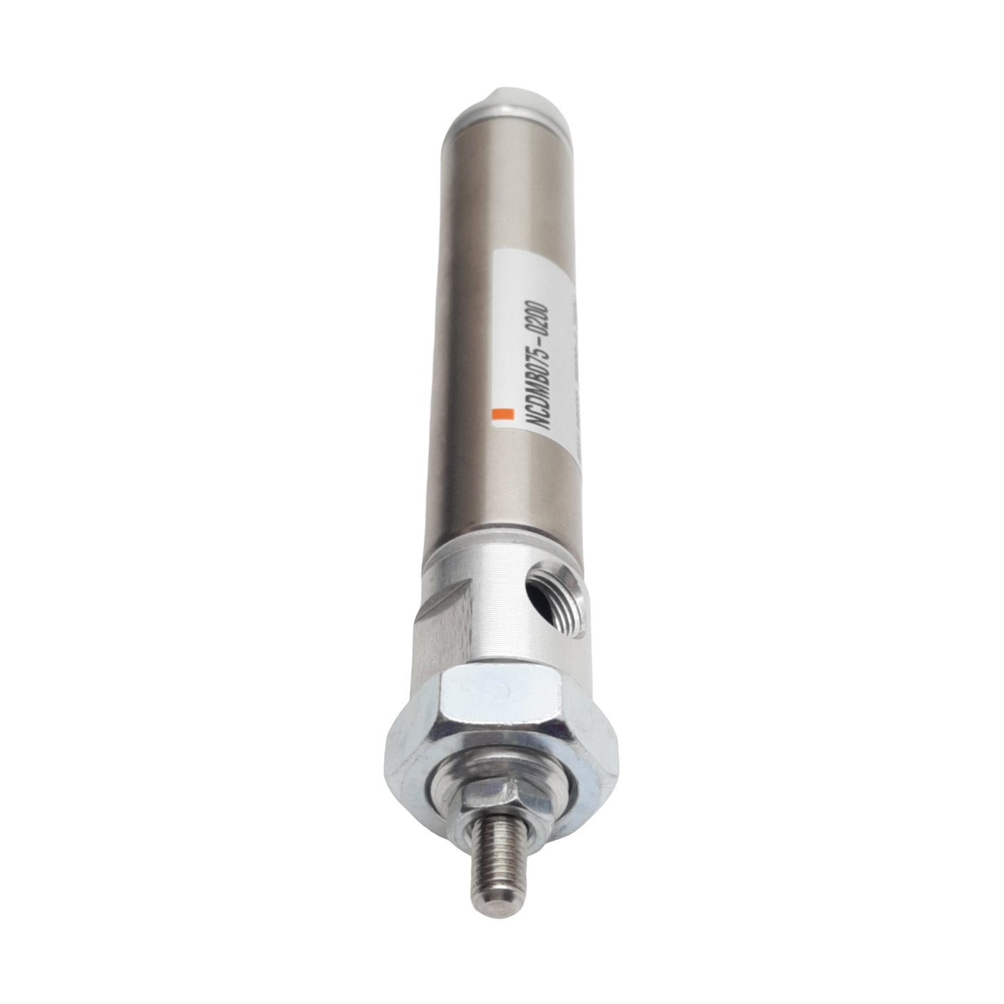 Used SMC NCDMB075-0200 Pneumatic Cylinder, ø3/4in Bore, 2in Stroke, 1/8in NPT, 250psi