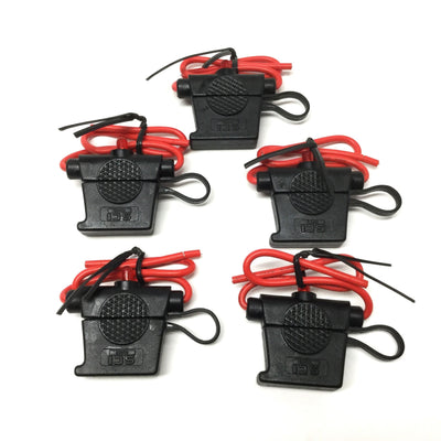New Lot of 5 NTE 74-IFHAL15 Automotive Blade-Type In-Line Fuse Holders, 15A w/LED