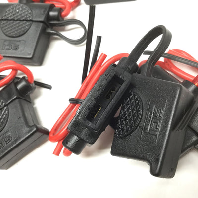 New Lot of 5 NTE 74-IFHAL15 Automotive Blade-Type In-Line Fuse Holders, 15A w/LED