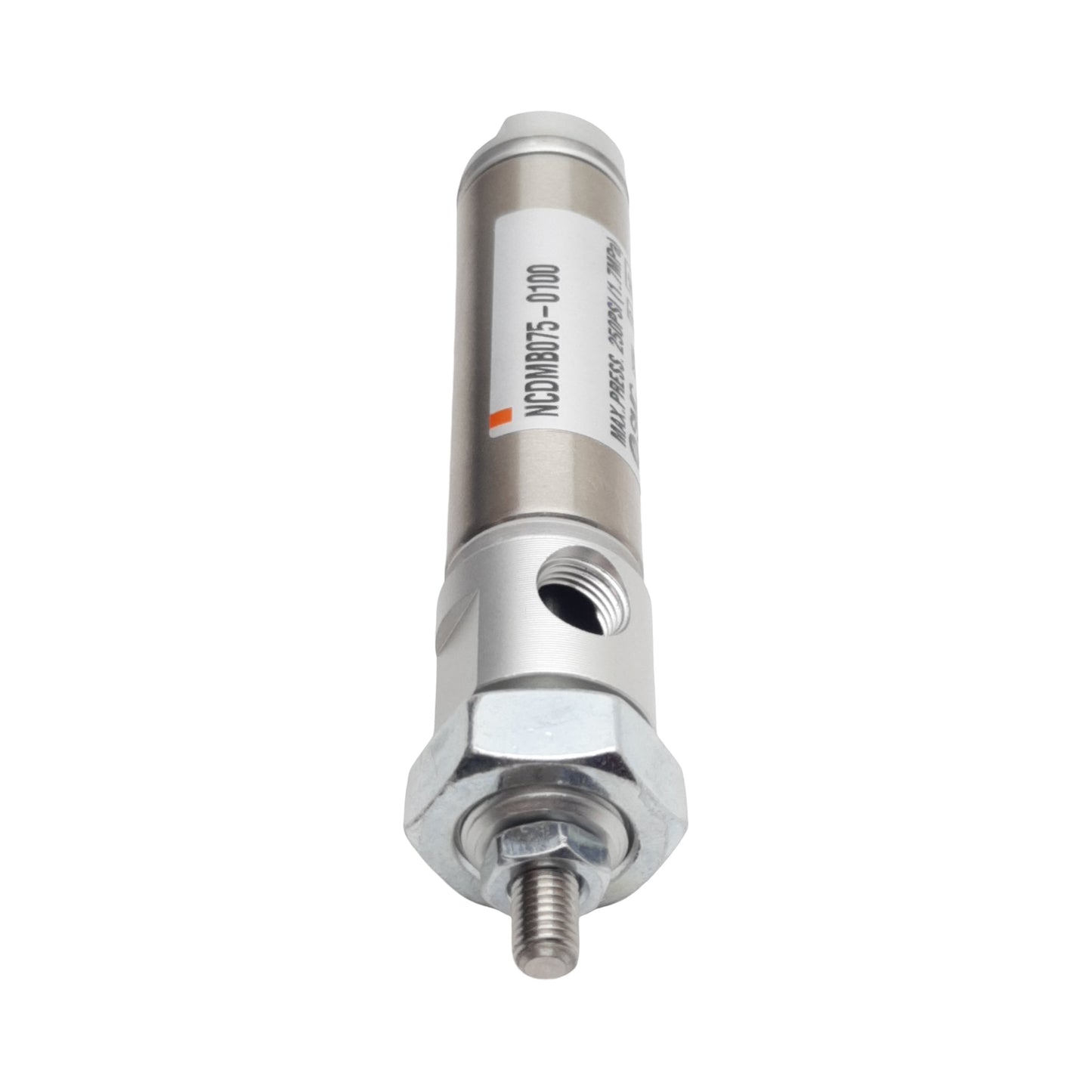 New SMC NCDMB075-0100 Pneumatic Cylinder ø3/4in Bore, 1in Stroke, 1/8in NPT, 1.7MPa