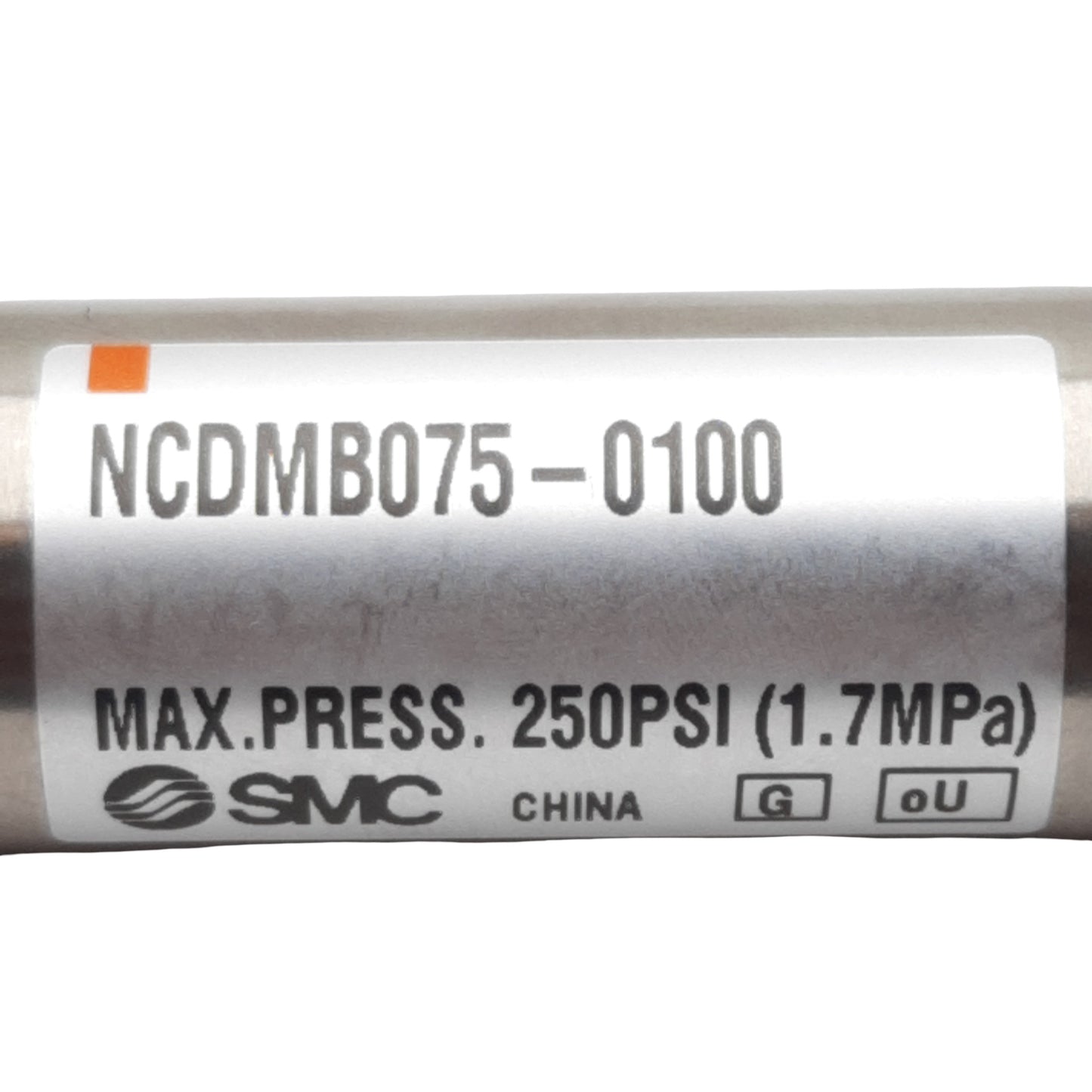 New SMC NCDMB075-0100 Pneumatic Cylinder ø3/4in Bore, 1in Stroke, 1/8in NPT, 1.7MPa