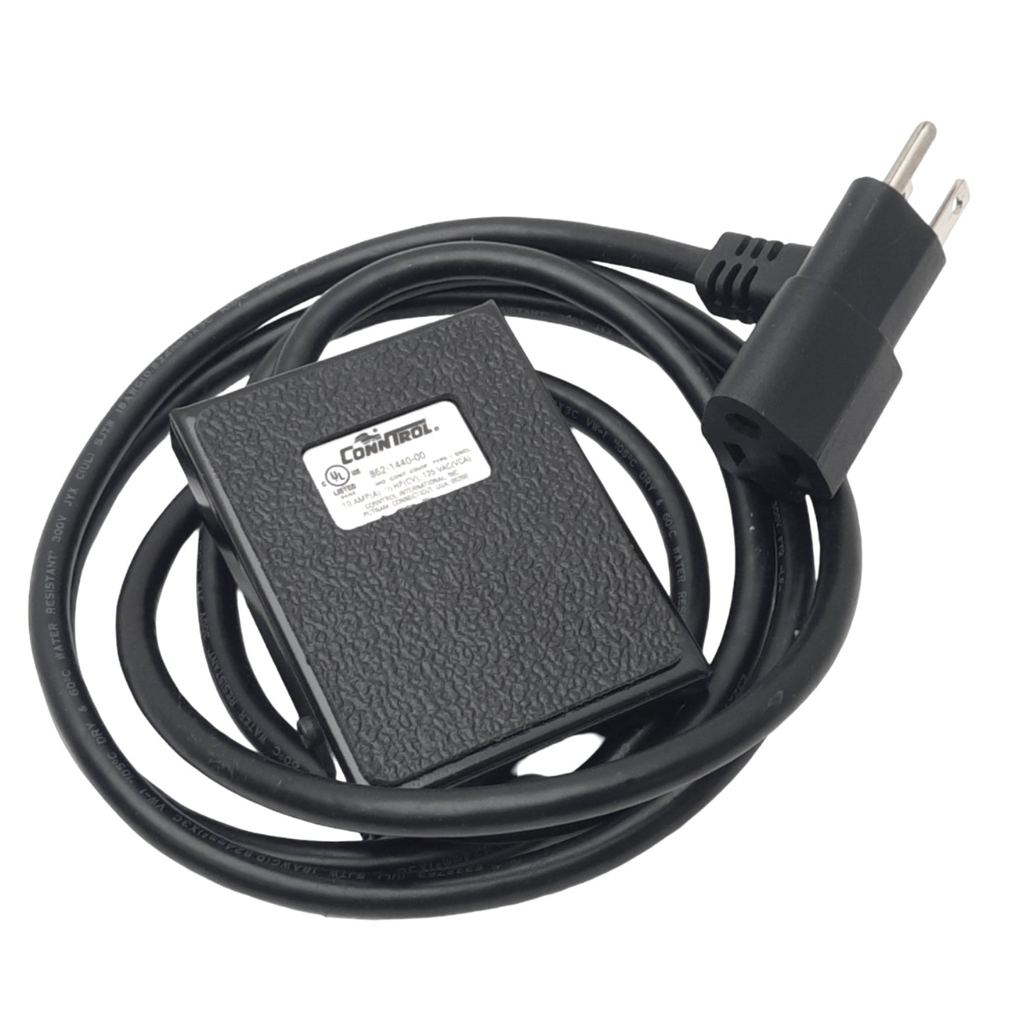 Used Conntrol 862-1440-00 Momentary Light Duty Foot Switch, 125VAC 10A, 6ft Cable