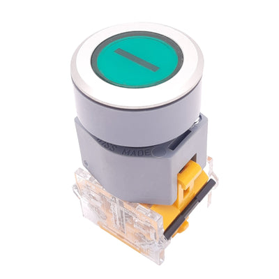 New – Open box EAO 704.900.1 Green ON Momentary Pushbutton Switch, ø22mm, 1NO, 600VAC 10A Max
