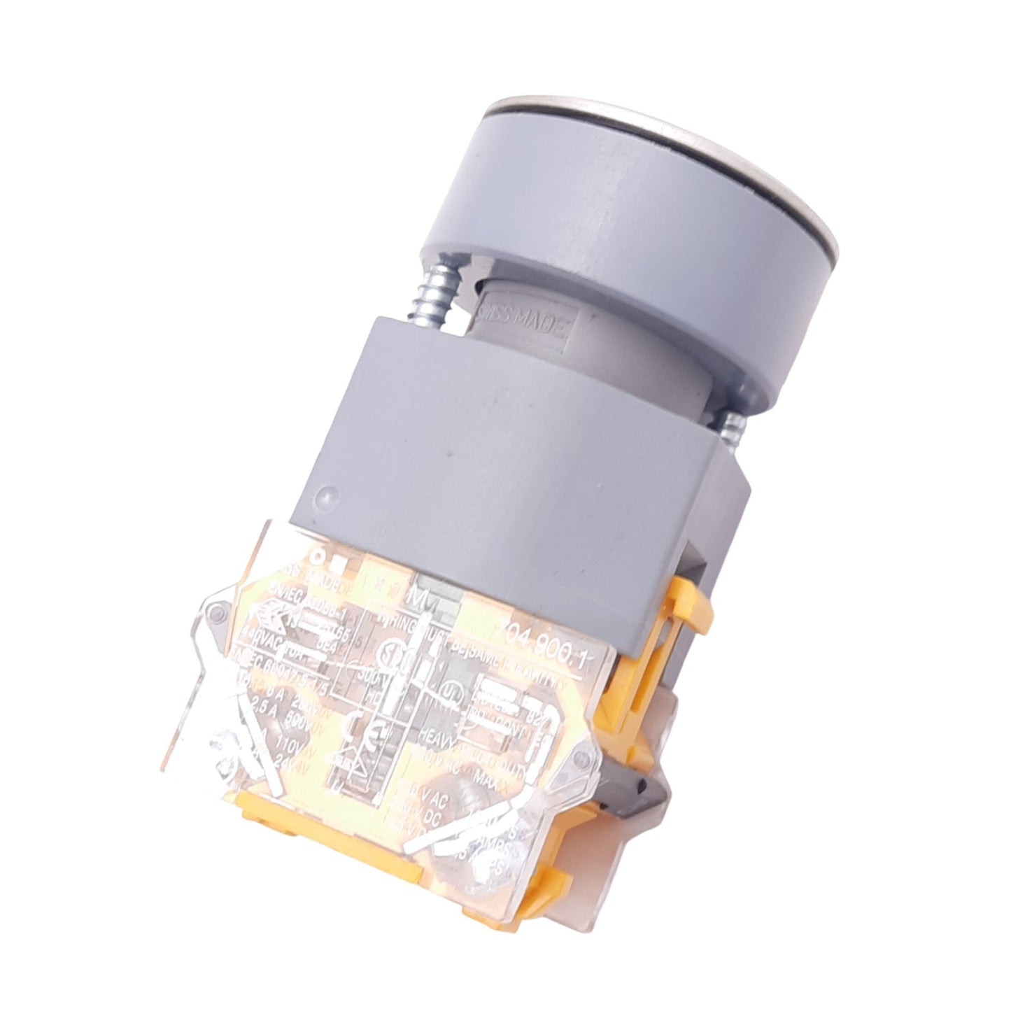 New – Open box EAO 704.900.1 Green ON Momentary Pushbutton Switch, ø22mm, 1NO, 600VAC 10A Max