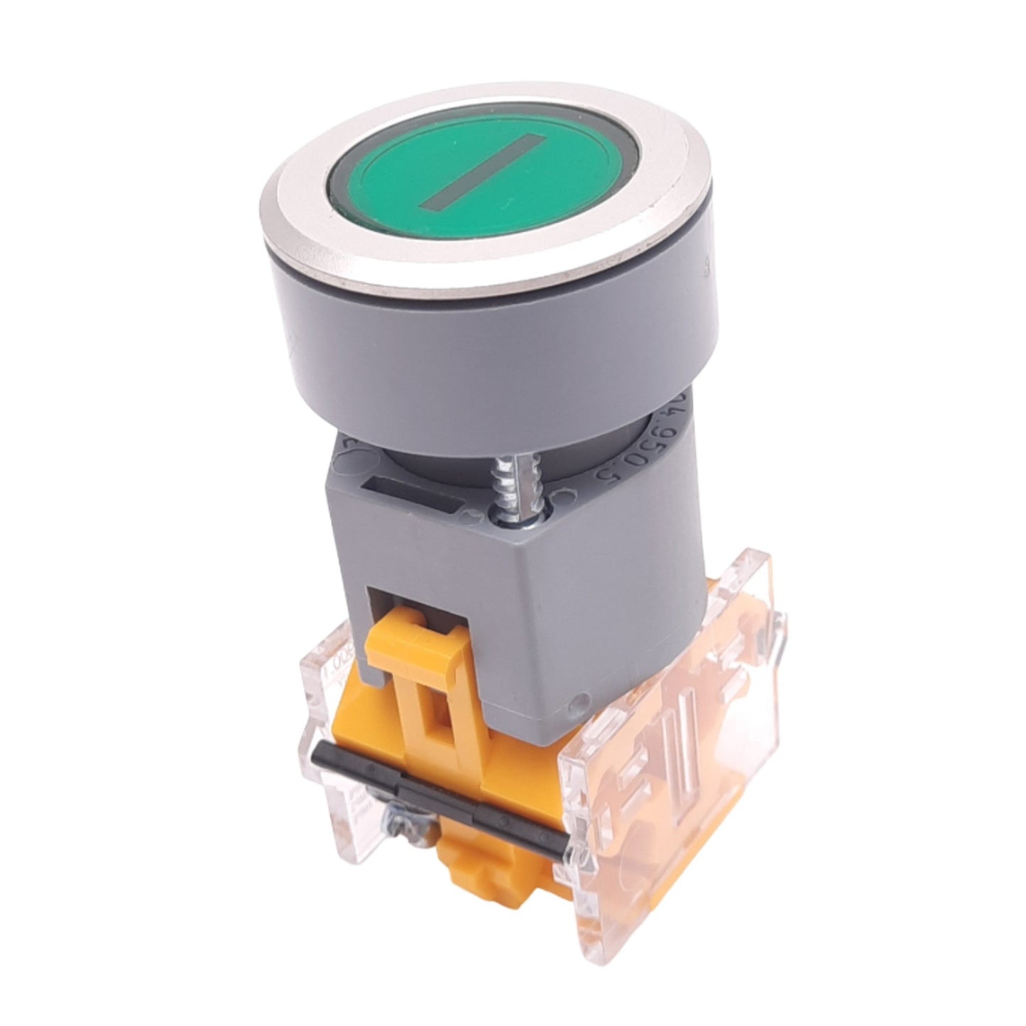 New – Open box EAO 704.900.1 Green ON Momentary Pushbutton Switch, ø22mm, 1NO, 600VAC 10A Max