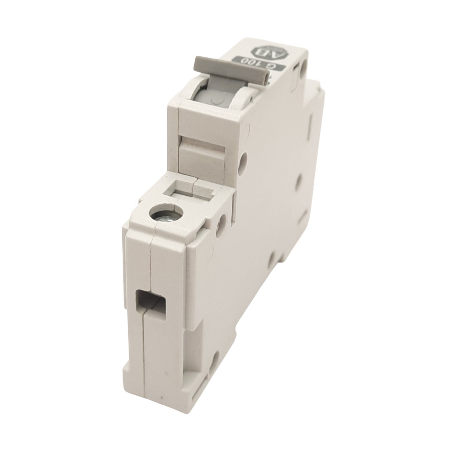 Used Allen Bradley 1492-CB1G100 Circuit Breaker, 1-Pole, 10A, 277VAC Max, DIN Rail