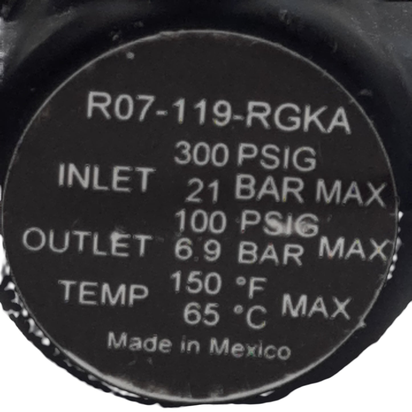 Used Norgren R07-119-RGKA Pressure Regulator, 300psig In, 100psig Out, 1/8in NPT