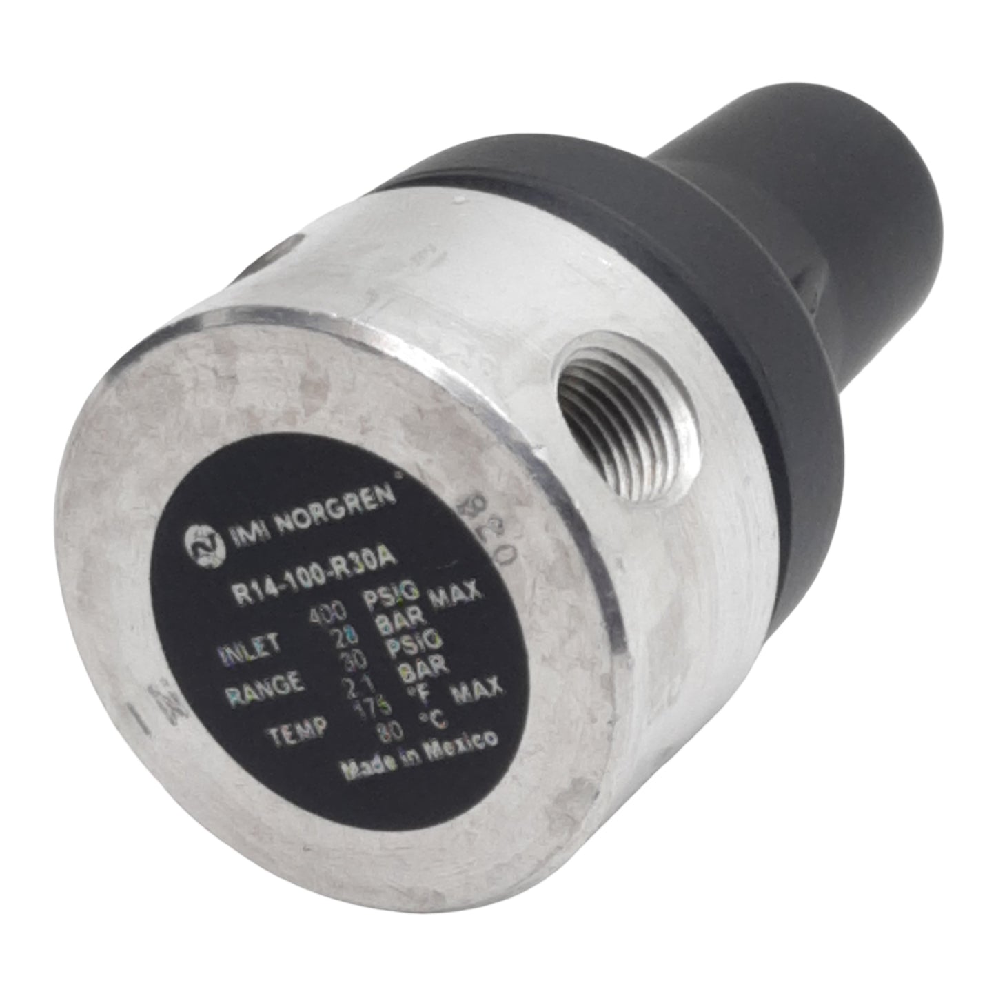 New Norgren R14-100-R30A Pressure Regulator, 400psig Max Inlet, 12scfm, 1/8in NPT