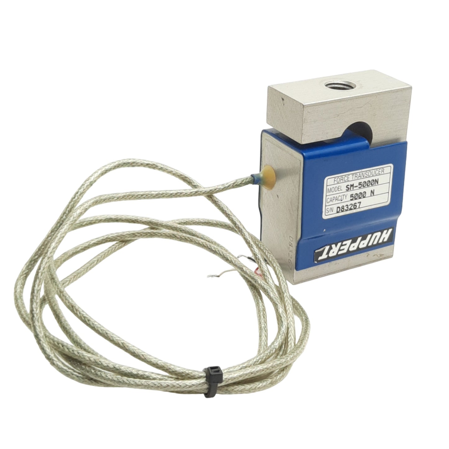 Used Interface SM-5000N Load Cell S-type, 5000N Capacity, M12 x 1.75-6H Thread