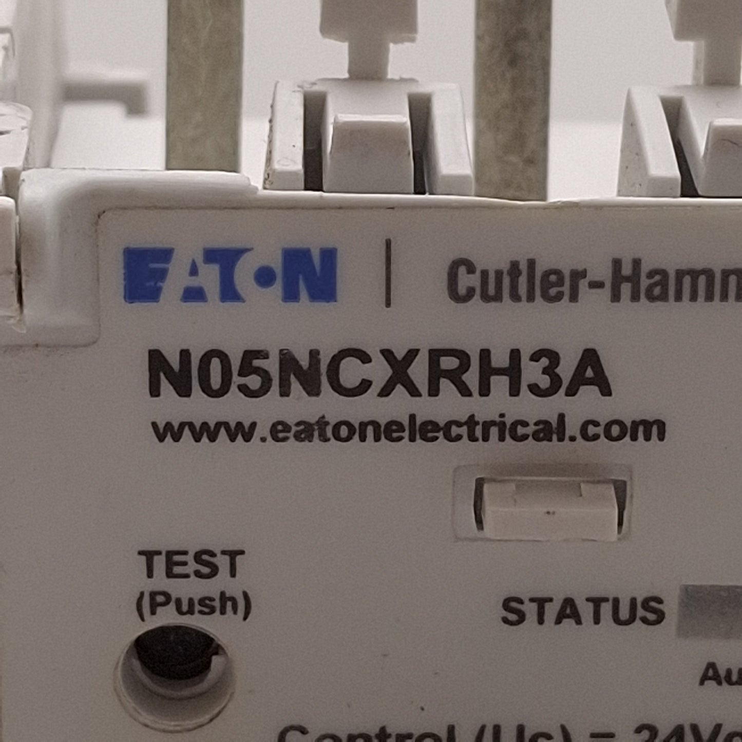 Used Eaton N05NCXRH3A Solid State Overload Relay, 8.4-27A, NEMA Size 1, 24VDC Coil