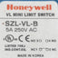 Used Honeywell SZL-VL-B Mini Limit Switch, SPDT 1NC/1NO, 5A 250VAC Max *w/out Roller*