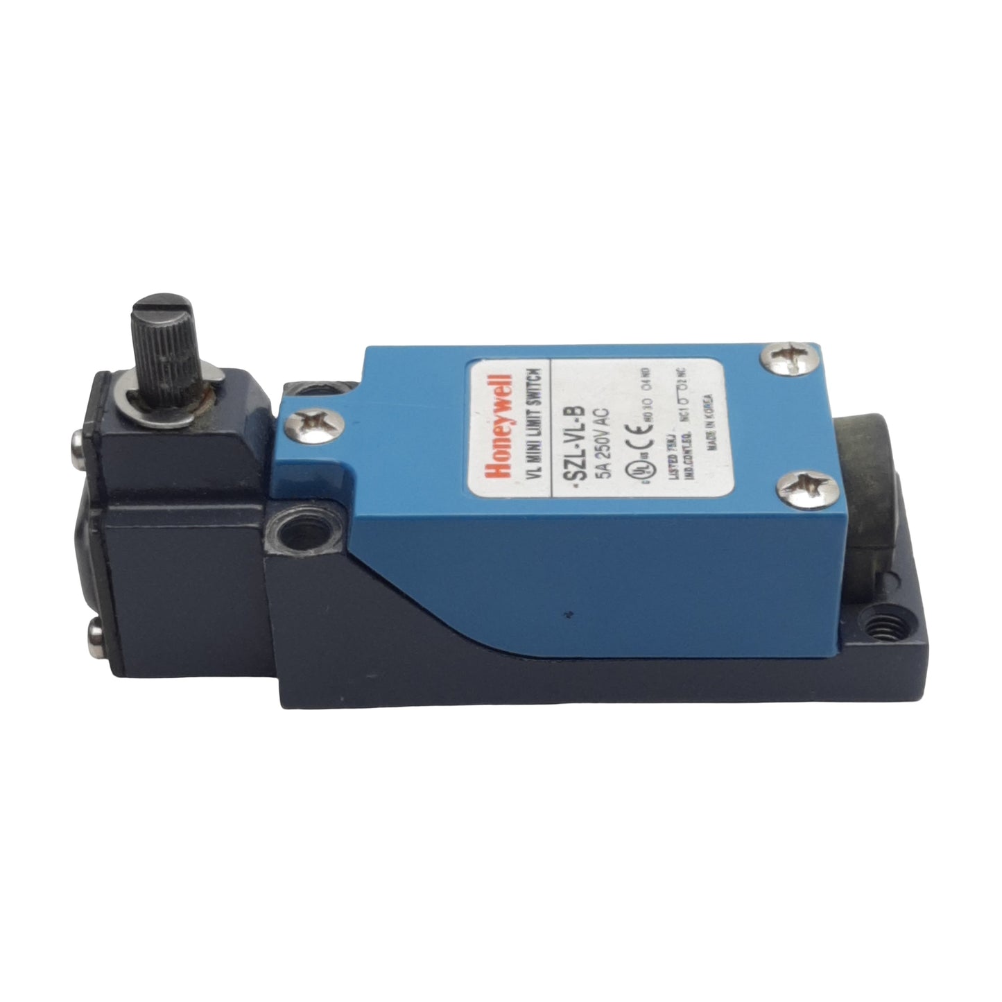 Used Honeywell SZL-VL-B Mini Limit Switch, SPDT 1NC/1NO, 5A 250VAC Max *w/out Roller*