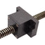 Used Linear Ball Screw w/ Block, ø12mm OD x 535mm Thread, 3mm Lead, 592mm Length