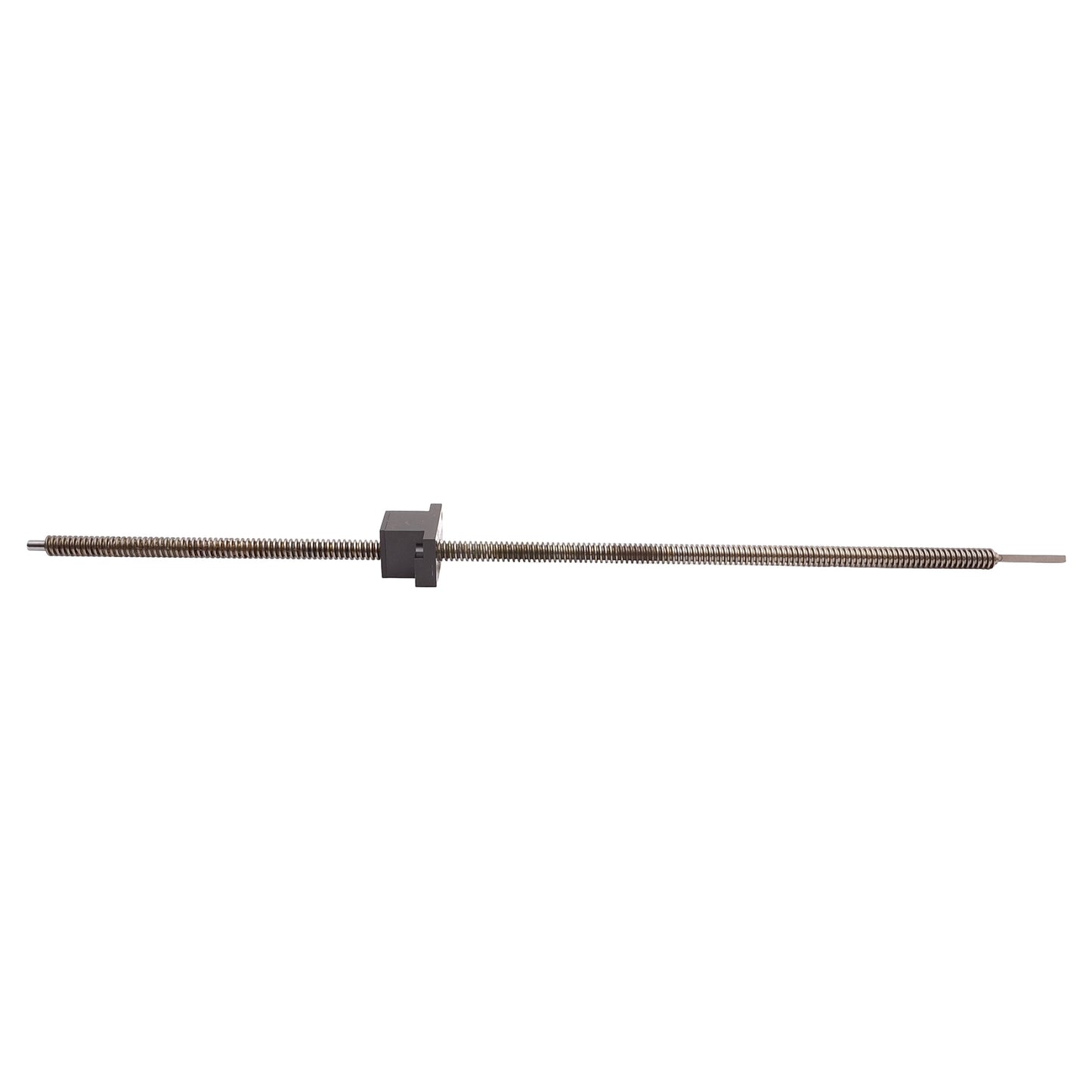 Used Linear Ball Screw w/ Block, ø12mm OD x 535mm Thread, 3mm Lead, 592mm Length