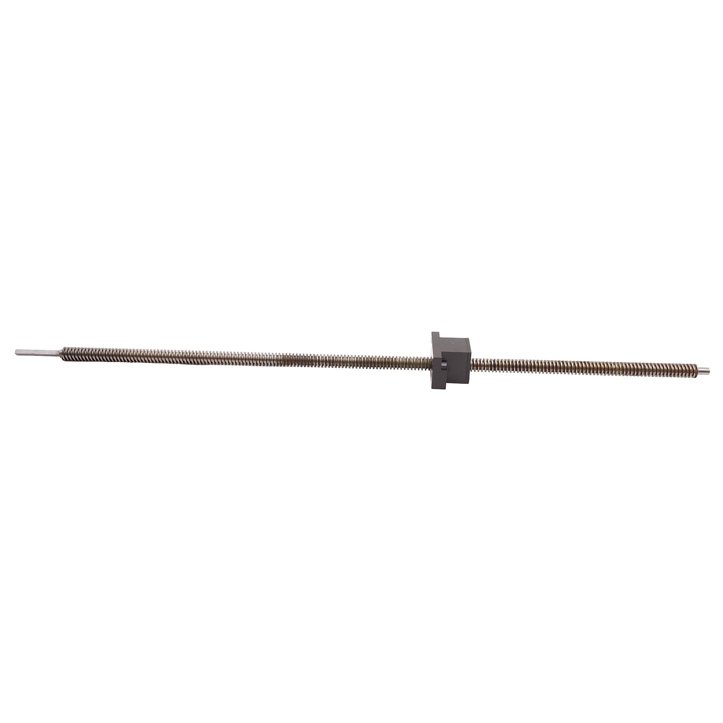 Used Linear Ball Screw w/ Block, ø12mm OD x 535mm Thread, 3mm Lead, 592mm Length