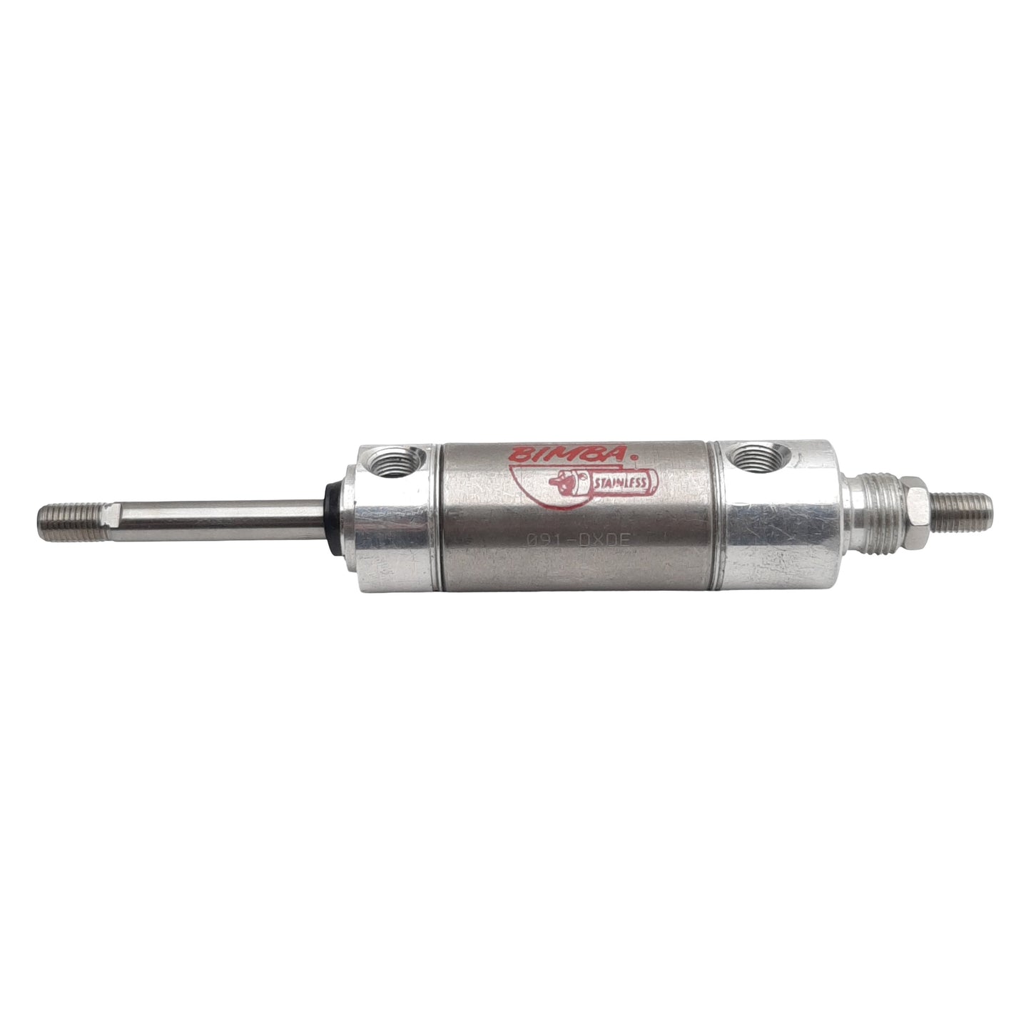 Used Bimba 091-DXDE Pneumatic Cylinder, ø1-1/16 Bore, 1in Stroke, 1/8in NPT 250psi