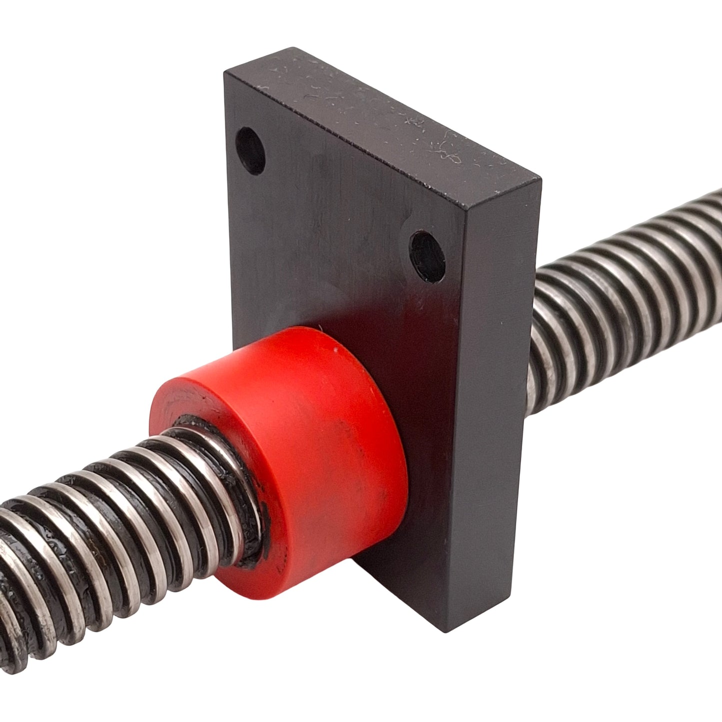 Used Linear Ball Screw w/ Block, ø5/8" OD x 26-1/4" Thread, 1/8" Lead, 27-3/4" Length