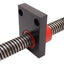 Used Linear Ball Screw w/ Block, ø5/8" OD x 26-1/4" Thread, 1/8" Lead, 27-3/4" Length