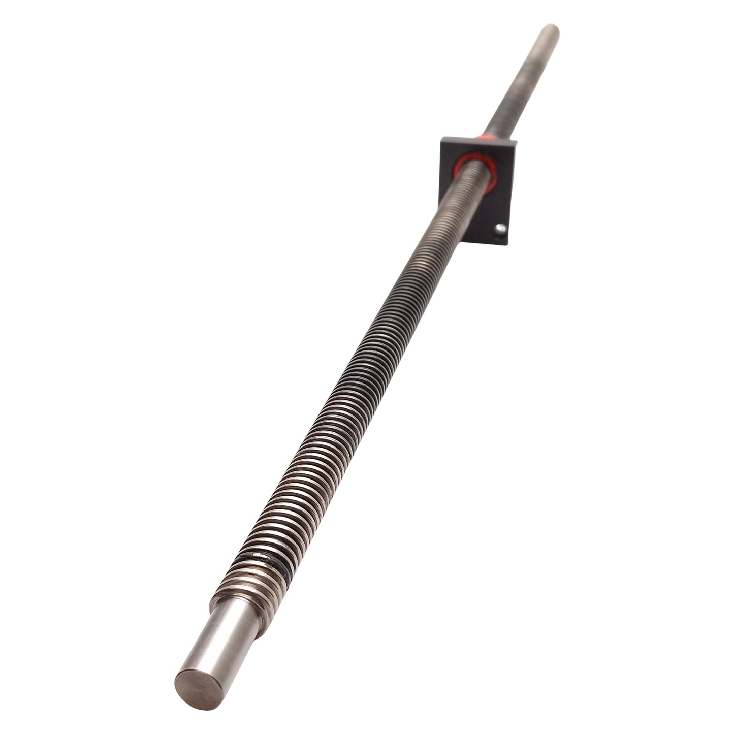 Used Linear Ball Screw w/ Block, ø5/8" OD x 26-1/4" Thread, 1/8" Lead, 27-3/4" Length