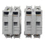 Used Lot of 2 Entrelec MB10/22.S2 Fuse Holders, 2-Pole 10x38, 750VAC 32A, DIN Rail