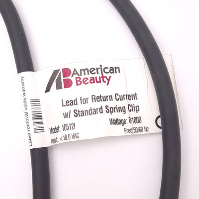 Used American Beauty 10512I Soldering Return Lead, 4ft Cable Length, *No Spring