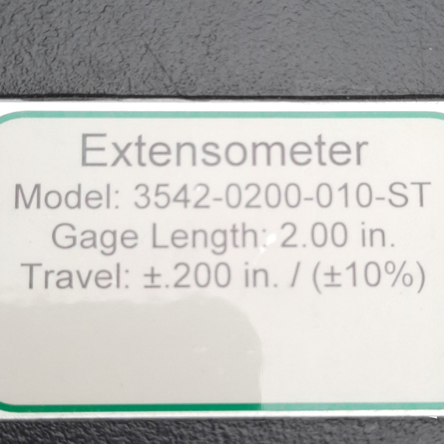 Used Epsilon 3542-0200-010-ST Axial Extensometer 2in Gauge, ±10% Strain, 5-10VDC