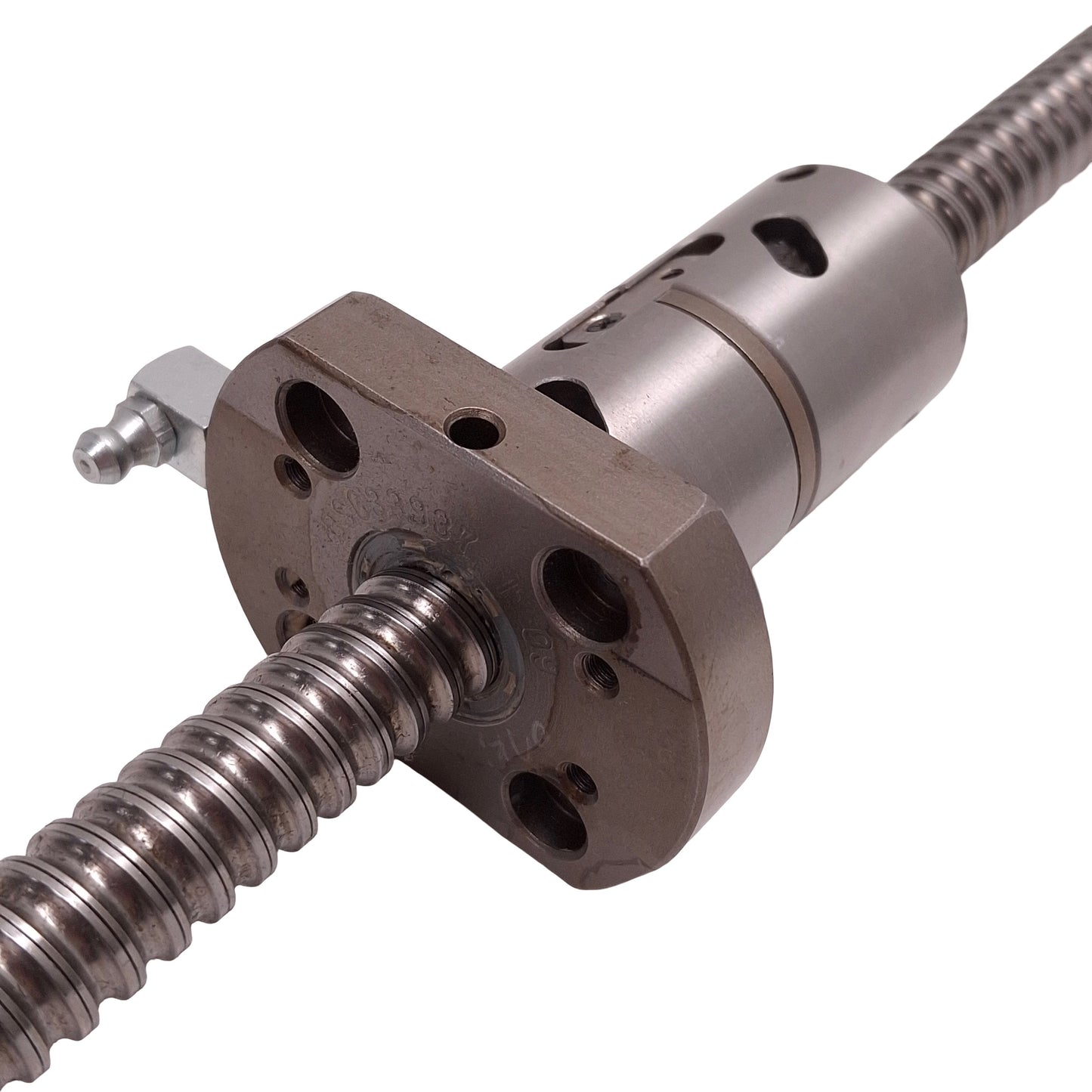 Used Hiwin Rolled Ball Screw Assembly, ø16mm x 685mm Thread, 5mm Lead, 780mm Length