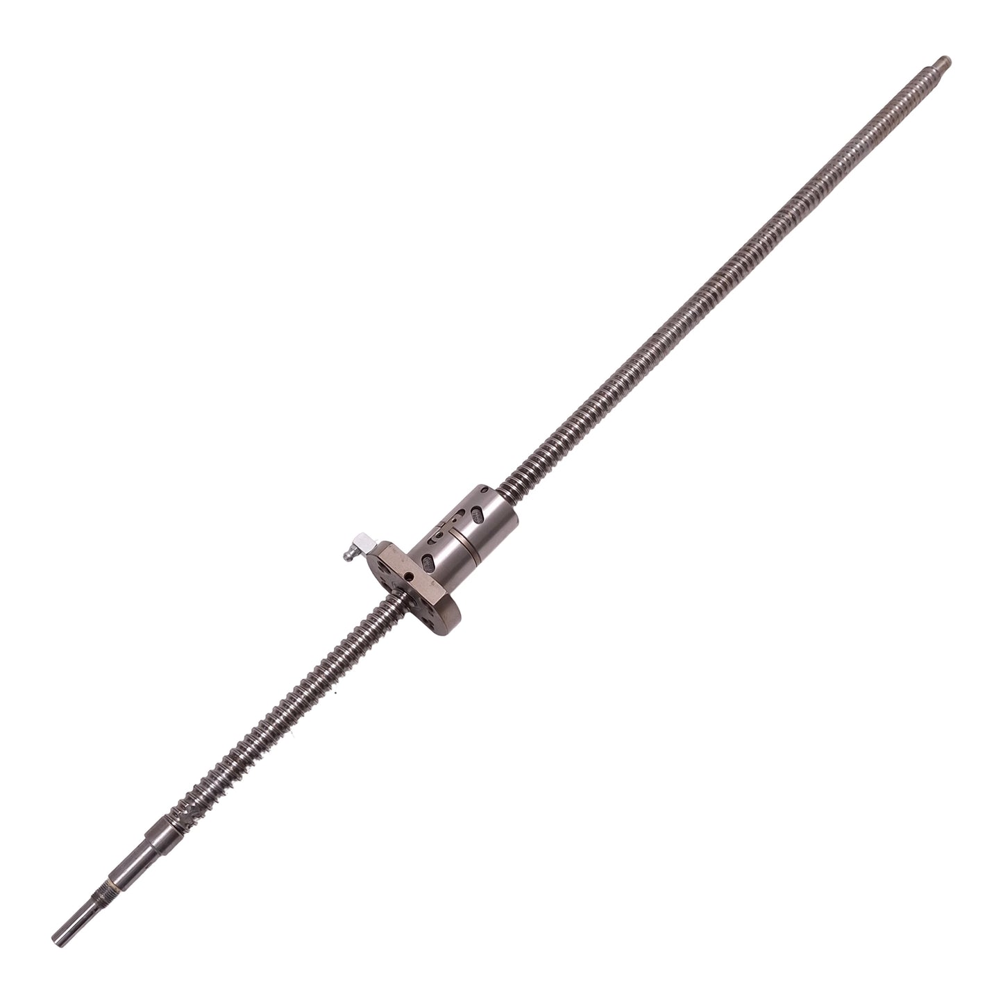 Used Hiwin Rolled Ball Screw Assembly, ø16mm x 685mm Thread, 5mm Lead, 780mm Length