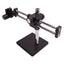Used Microscope Boom Arm Stand w/ Head Adjustment, 15.5" Post, 10" x 10" Base