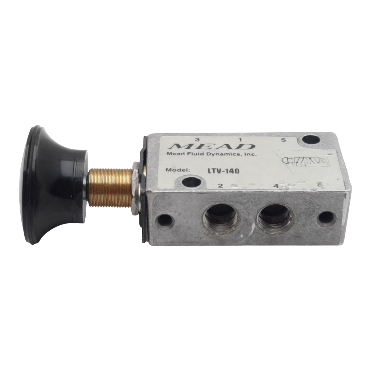 Used Mead LTV-140 Control Valve, 5/2-Way, 1/8in NPT Female, 25-100psi, 0.24Cv Flow
