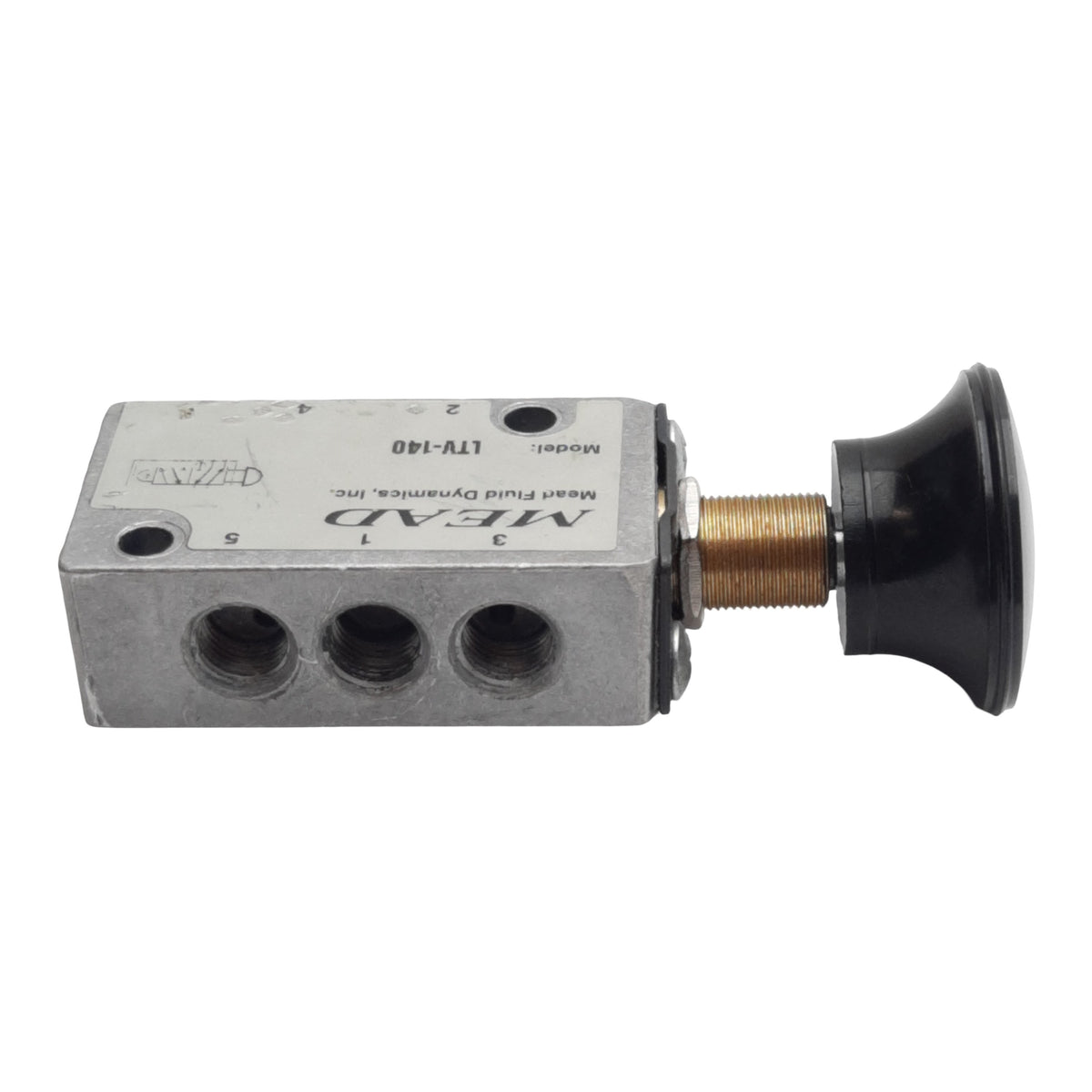 Used Mead LTV-140 Control Valve, 5/2-Way, 1/8in NPT Female, 25-100psi, 0.24Cv Flow