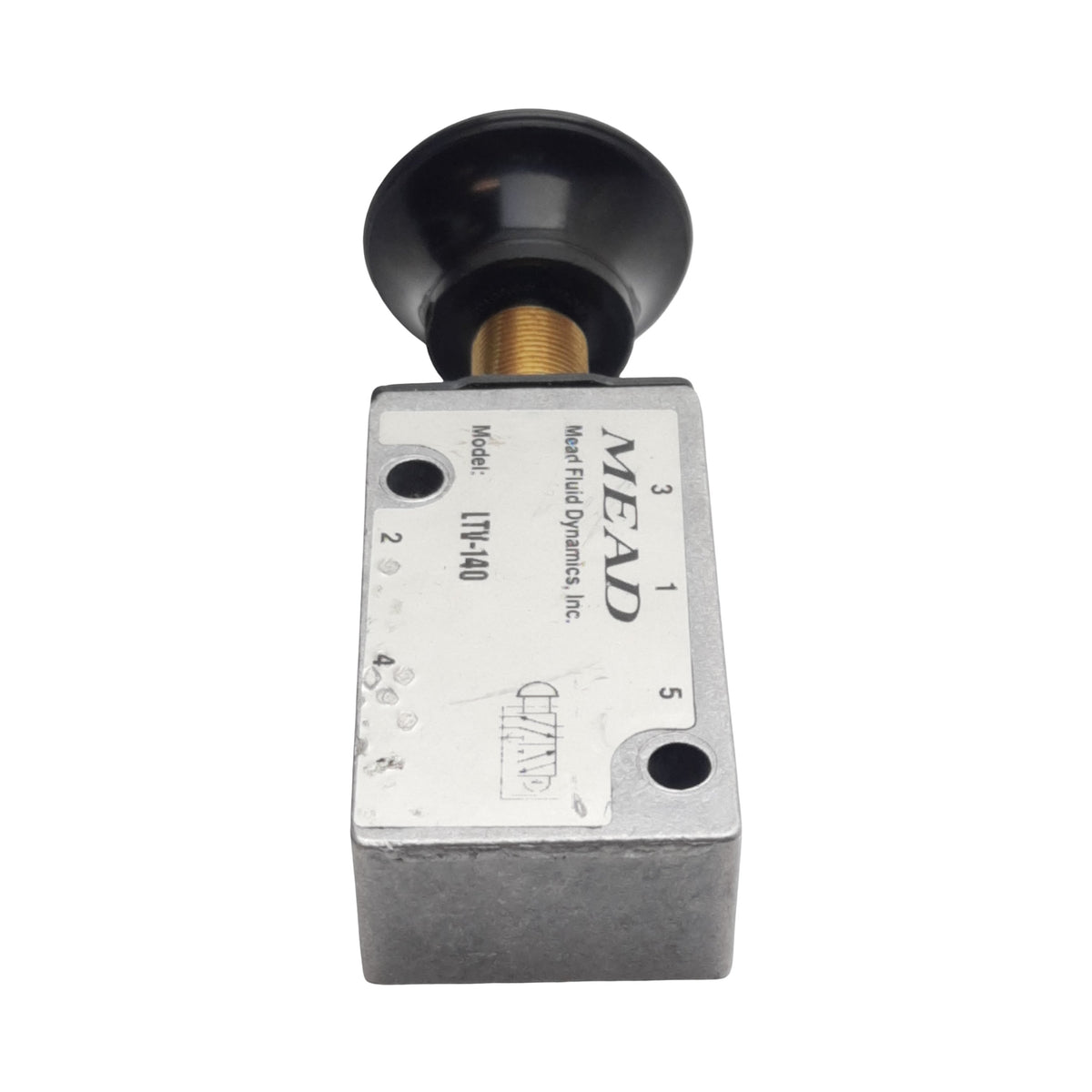 Used Mead LTV-140 Control Valve, 5/2-Way, 1/8in NPT Female, 25-100psi, 0.24Cv Flow