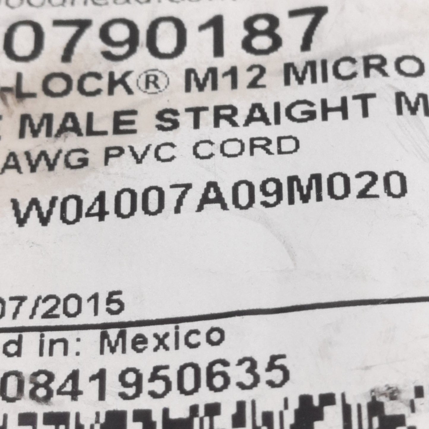 New BradConnectivity W04007A09M020 Ultra-Lock Single-Ended Corset 4-Pin, M12, 6ft