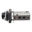 Used Mead LTV-EH-B Pneumatic Switch Valve, 5/2-Way, 1/8in NPT, 0.24Cv, 40µm, 125psi