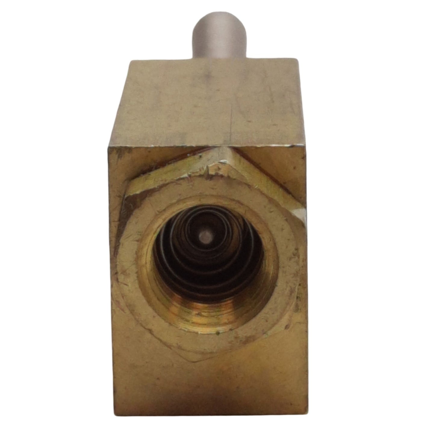 Used Clippard M-MJTV-3 3-Way Toggle Valve 1/8NPT Ports, 15/32-32 Thread Mount