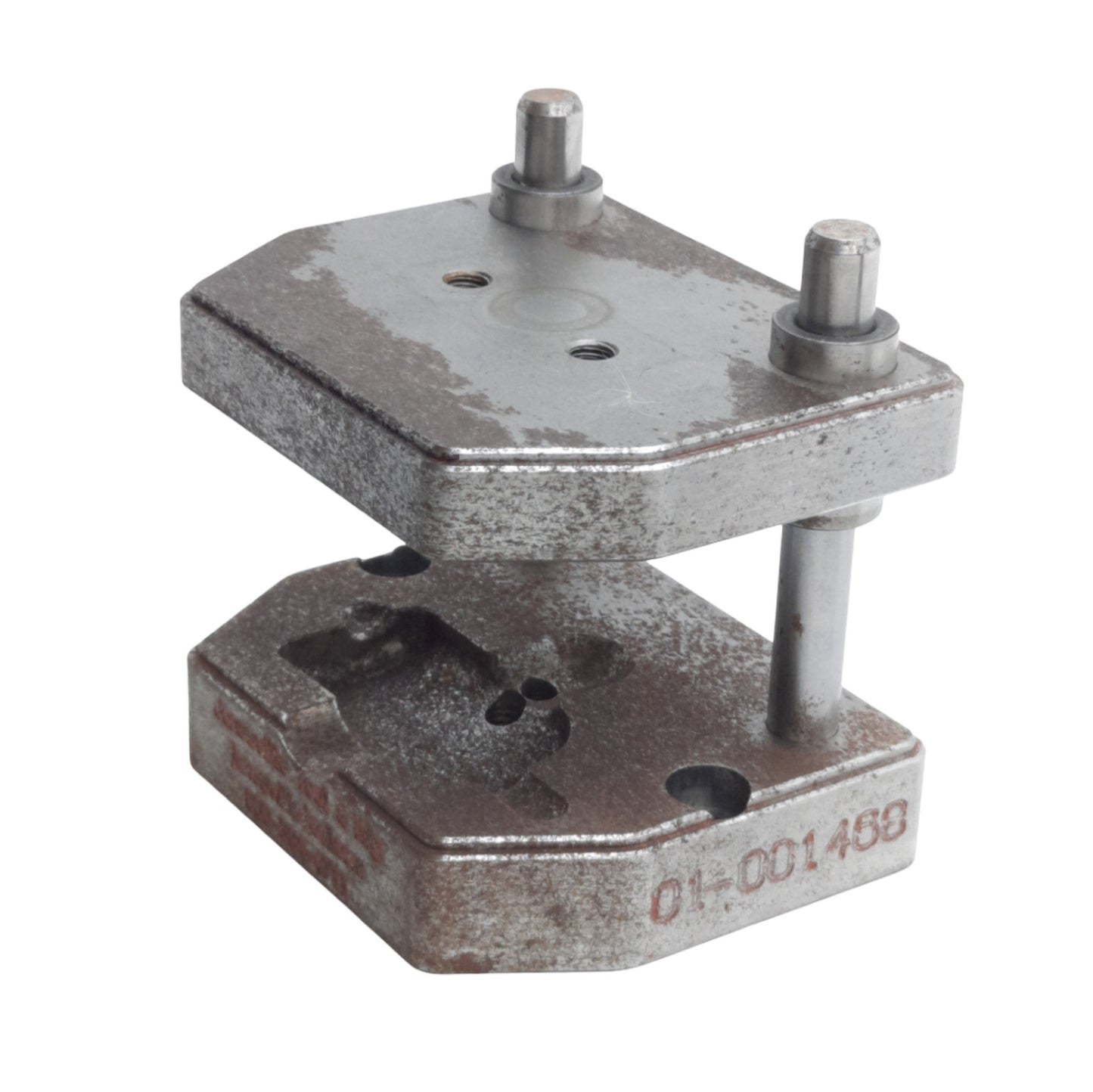 Used Janesville Tool Mfg 01-001468 Shoe Die Set, Two Post & Two Shoe, 3.5in x 2.87in